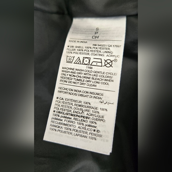 Old Navy Water Black Resistant Long Duvet Puffer Coat Size Small - Picture 9 of 12